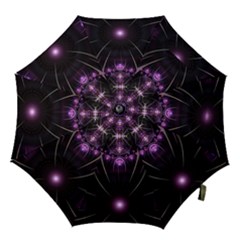 Fractal Purple Elements Violet Hook Handle Umbrellas (Small)