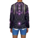 Fractal Purple Elements Violet Kids  Long Sleeve Swimwear View2