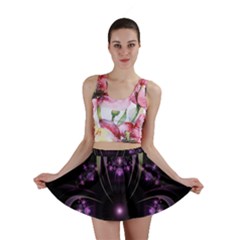 Fractal Purple Elements Violet Mini Skirt
