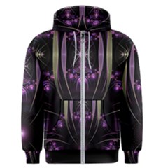 Fractal Purple Elements Violet Men s Zipper Hoodie
