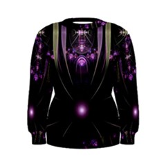 Fractal Purple Elements Violet Women s Sweatshirt