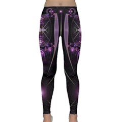 Fractal Purple Elements Violet Classic Yoga Leggings