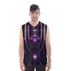 Fractal Purple Elements Violet Men s Basketball Tank Top