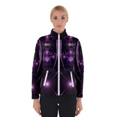 Fractal Purple Elements Violet Winter Jacket
