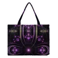 Fractal Purple Elements Violet Medium Tote Bag