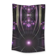 Fractal Purple Elements Violet Small Tapestry