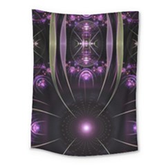 Fractal Purple Elements Violet Medium Tapestry