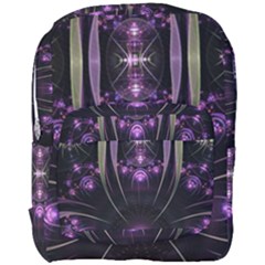 Fractal Purple Elements Violet Full Print Backpack