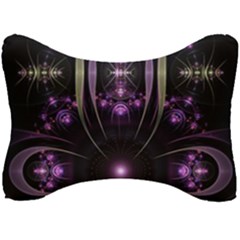 Fractal Purple Elements Violet Seat Head Rest Cushion
