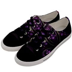 Fractal Purple Elements Violet Men s Low Top Canvas Sneakers