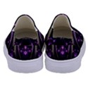 Fractal Purple Elements Violet Kids  Canvas Slip Ons View4