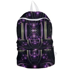 Fractal Purple Elements Violet Foldable Lightweight Backpack