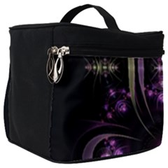 Fractal Purple Elements Violet Make Up Travel Bag (Big)