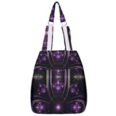 Fractal Purple Elements Violet Center Zip Backpack
