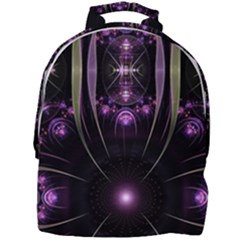 Fractal Purple Elements Violet Mini Full Print Backpack
