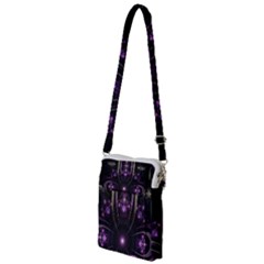 Fractal Purple Elements Violet Multi Function Travel Bag