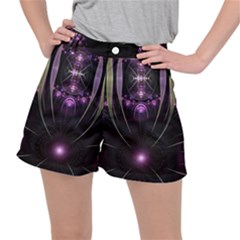 Fractal Purple Elements Violet Stretch Ripstop Shorts