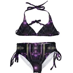 Fractal Purple Elements Violet Kids  Classic Bikini Set