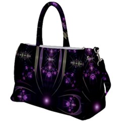 Fractal Purple Elements Violet Duffel Travel Bag