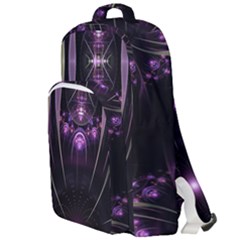 Fractal Purple Elements Violet Double Compartment Backpack