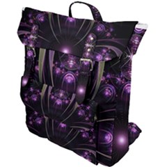 Fractal Purple Elements Violet Buckle Up Backpack