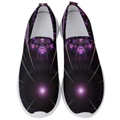 Fractal Purple Elements Violet Men s Slip On Sneakers