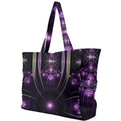 Fractal Purple Elements Violet Simple Shoulder Bag