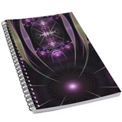 Fractal Purple Elements Violet 5 5  X 8 5  Notebook New