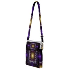 Fractal Rays Geometry Space Glow Multi Function Travel Bag by Wegoenart