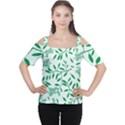 Leaves Foliage Green Wallpaper Cutout Shoulder Tee View1