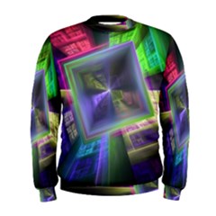 Perspective Technology Fractal Men s Sweatshirt by Wegoenart