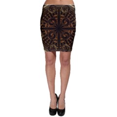 Fractal Circle Globes Geometric Bodycon Skirt by Wegoenart