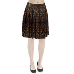 Fractal Circle Globes Geometric Pleated Skirt by Wegoenart