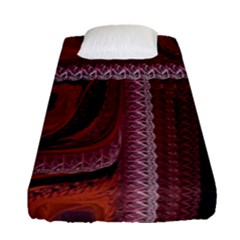 Petals Pattern Design Texture Fitted Sheet (single Size)