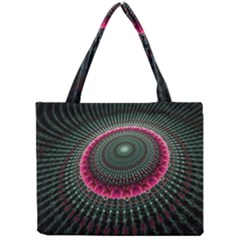 Fractal Circle Fantasy Texture Mini Tote Bag by Wegoenart