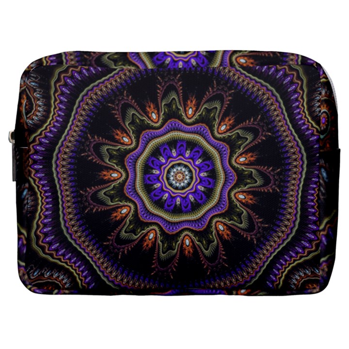 Fractal Vintage Colorful Decorative Make Up Pouch (Large)