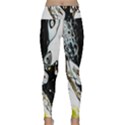 Abstract Structure Pattern Lightweight Velour Classic Yoga Leggings View1