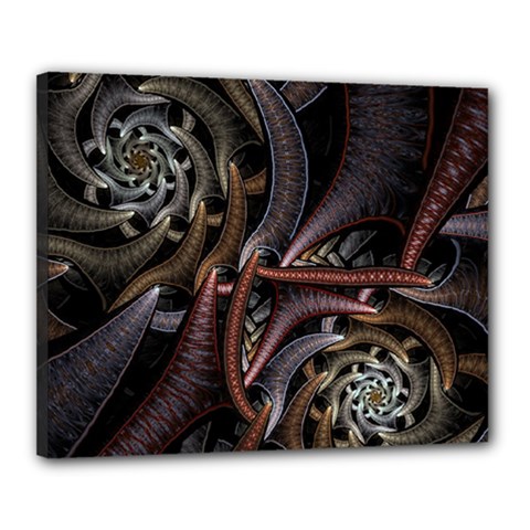 Geometry Math Fractal Art Canvas 20  X 16  (stretched) by Wegoenart