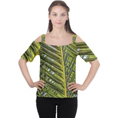 Palm Fronds Palm Palm Leaf Plant Cutout Shoulder Tee