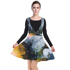 Art Abstract Painting Abstract Plunge Pinafore Dress by Wegoenart