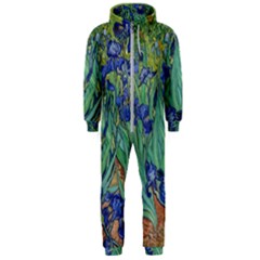 Antique Art Artwork Bloom Blooming Hooded Jumpsuit (men)  by Wegoenart