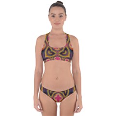 Kaleidoscope Art Pattern Ornament Cross Back Hipster Bikini Set