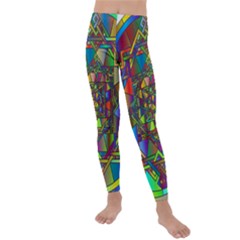 Mandala Star Interlocked Kids  Lightweight Velour Leggings by Wegoenart