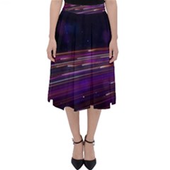 Abstract Cosmos Space Particle Classic Midi Skirt by Wegoenart