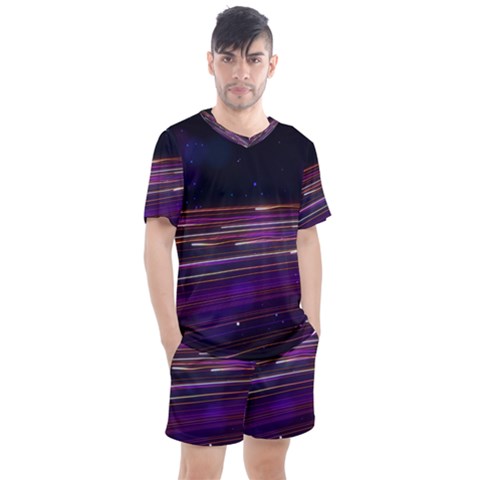 Abstract Cosmos Space Particle Men s Mesh Tee And Shorts Set by Wegoenart