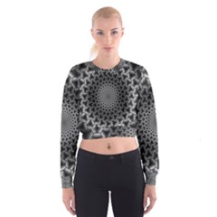 Pattern Abstract Graphic District Cropped Sweatshirt