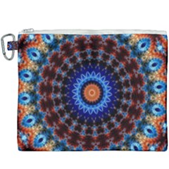 Rose Kaleidoscope Art Ornament Canvas Cosmetic Bag (xxxl) by Wegoenart