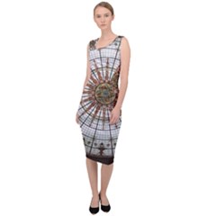 Dome Glass Architecture Glass Dome Sleeveless Pencil Dress by Wegoenart