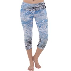 Coast Beach Shell Conch Water Capri Yoga Leggings by Wegoenart