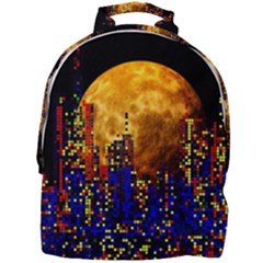 Skyline Frankfurt Abstract Moon Mini Full Print Backpack by Wegoenart